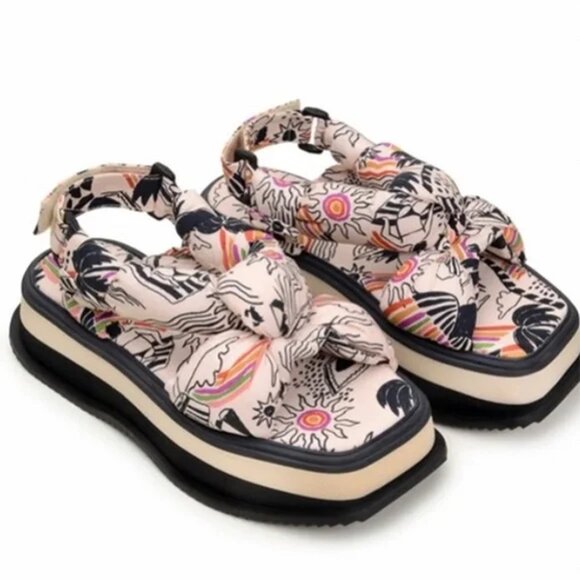 FARM Rio Shoes - FARM RIO Scarf Sandals - Size 10